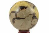 Polished Septarian Sphere - Madagascar #203648-1